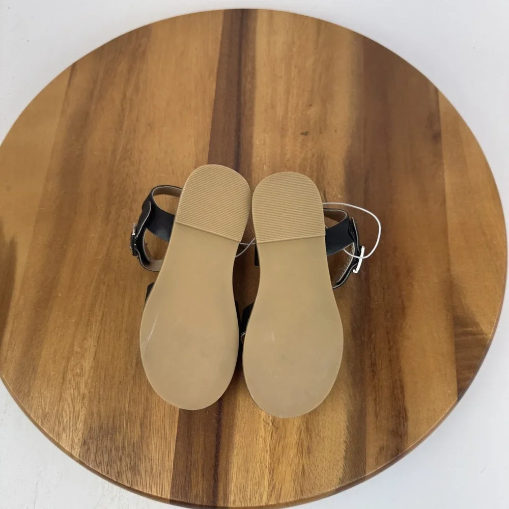 New NWOB Girls Little Kids‎ Tucker + Tate Tarya Black Strappy Sandals Size 9 C